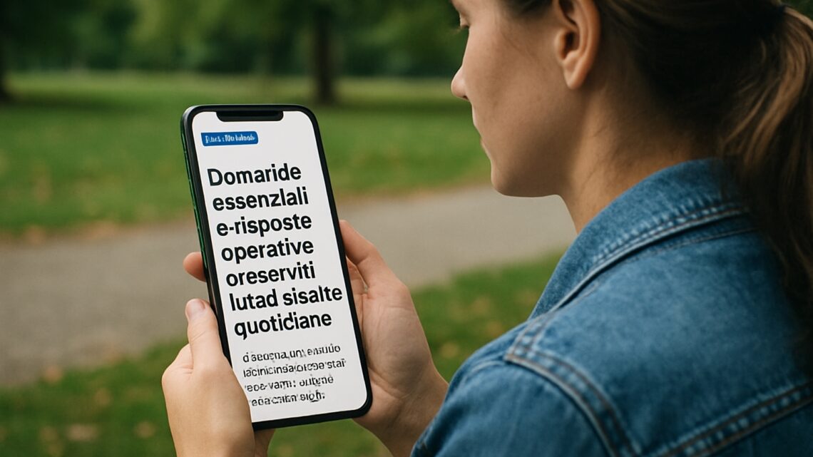 Domande essenziali e risposte operative per servizi, tutele e scelte quotidiane